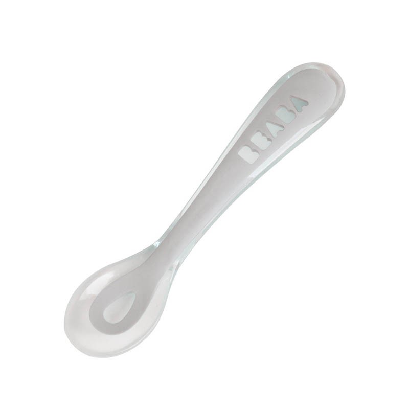 Cuillere Silicone 2eme Age Gris Beaba code Bebe 9 Guadeloupe